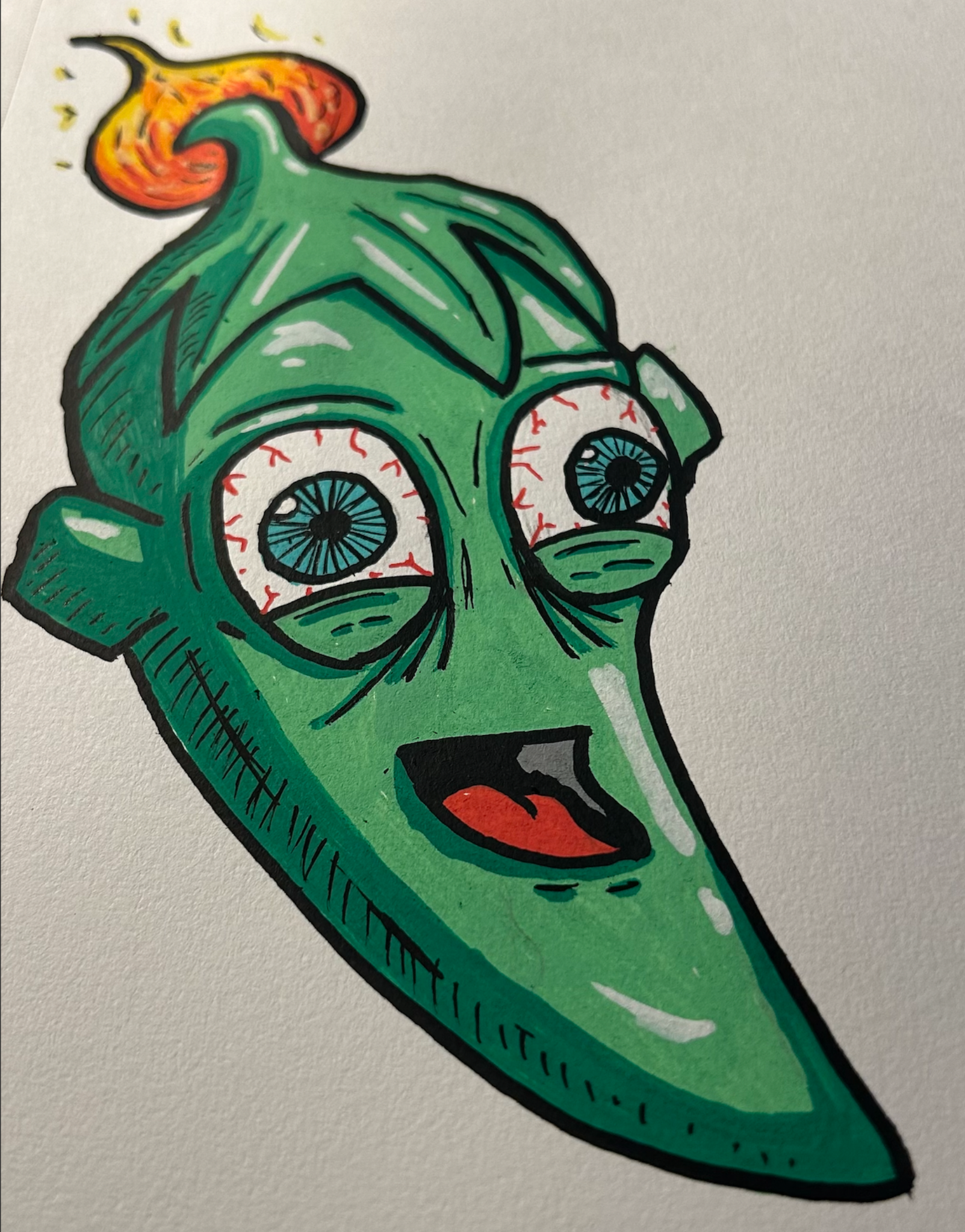 Old Guard Pepper Co additional hand-drawn pepper artwork